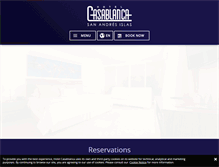 Tablet Screenshot of hotelcasablancasanandres.com